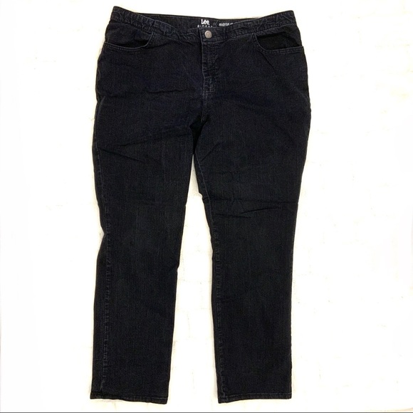 lee riders midrise straight leg jean